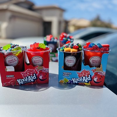 Nanastreats Kool Aid Cups With Grapes On Top 