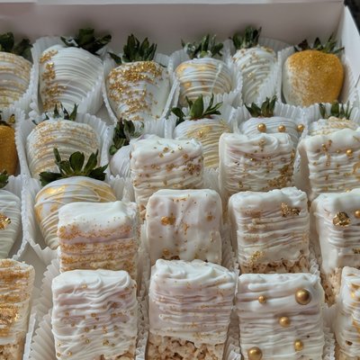 Dipped Rice Crispy Treats 