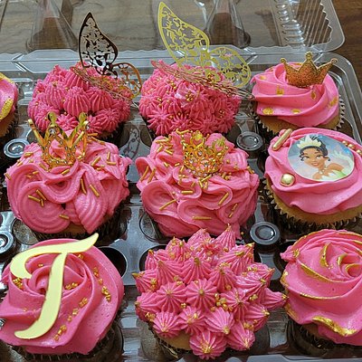 1dz Princess Tiana Cupcakes 