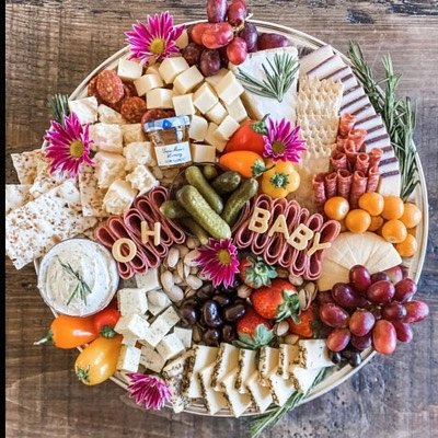 ✨Oh Baby Graze Board w/ Cheese Cut Out Letters