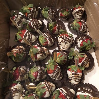 Chocolate coated strawberries
