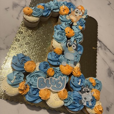 Custom Number Cupcake Cake (1 Number)