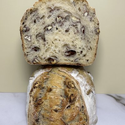 Maple Pecan Sourdough Artisan Loaf