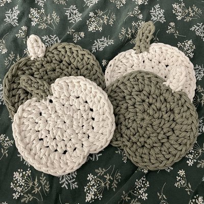 Single Pumpkin Coasters 