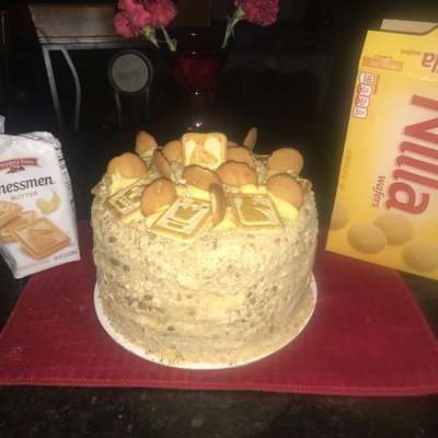 Banana Cheese Cake Cake