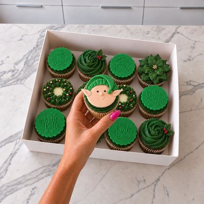 Elf Cupcakes