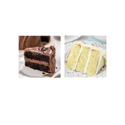 6 Inch Chocolate/Vanilla Cake