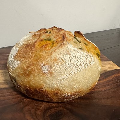 Jalapeño Cheddar Sourdough Loaf 