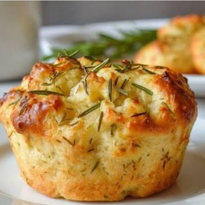Rosemary Garlic Focaccia Muffins (6)
