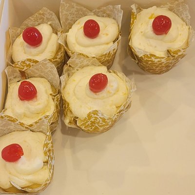 Pineapple Juice Delight Cupcake