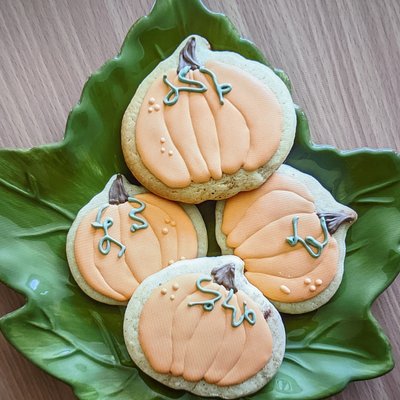 Pumpkin Sugar Cookies