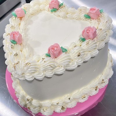 8 Inch Heart Cake