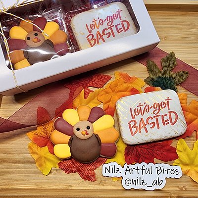 "Let's Get Basted" Turkey 2pc Set