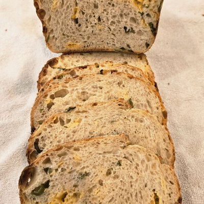 Jalapeno Cheddar Sourdough Loaf