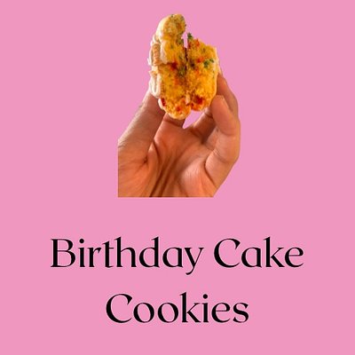 1 Dozen Birthday Cake Cookies