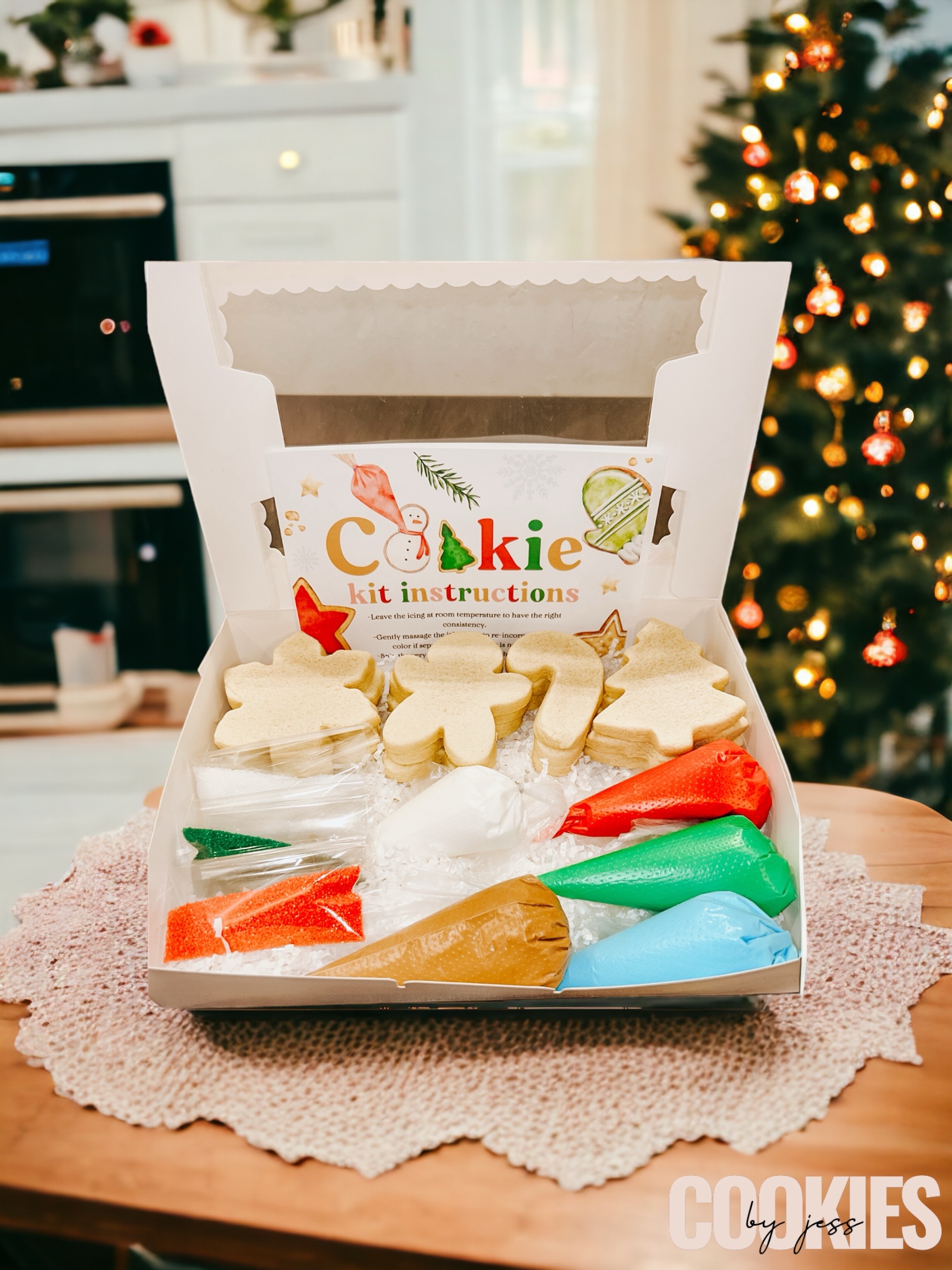 DIY Christmas Cookie Kit A- 12 Cookies