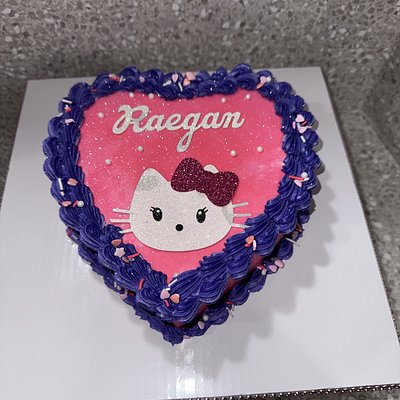 Single Layer Heart Cake