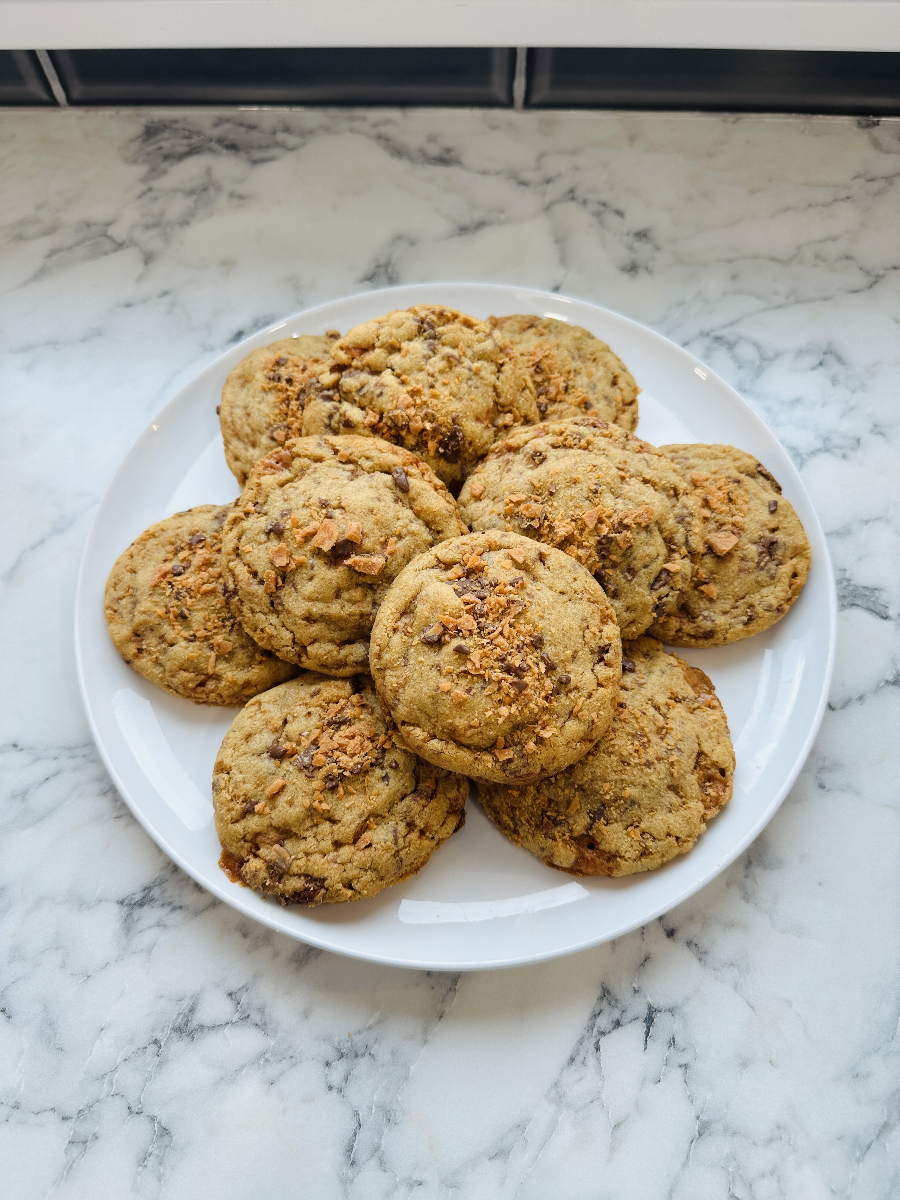 Peanut Butter Butterfinger Cookies