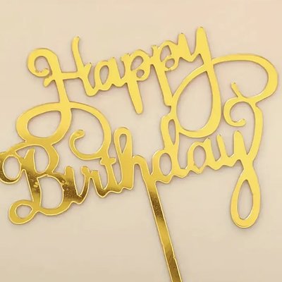 Acrylic Happy Birthday Cake Toppers
