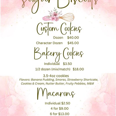 Price List Cookies 