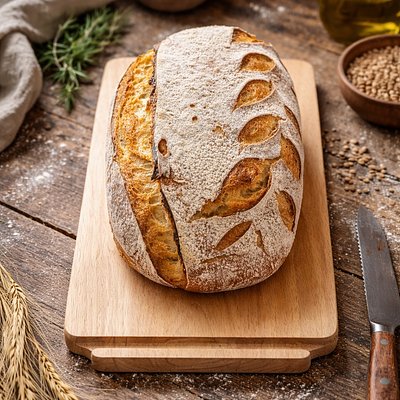 Garlic Herb Sour Dough Loaf