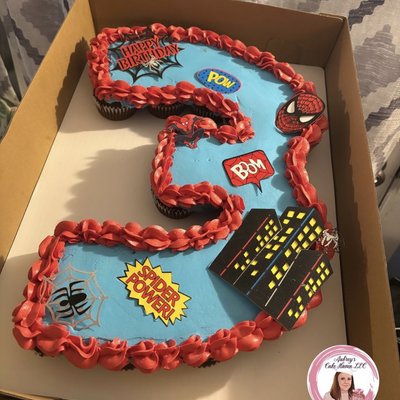 Number Pull Apart Cupcakes (24) 