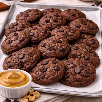 Flourless Keto Peanut Butter Chocolate Chip Cookie