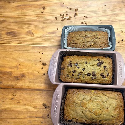 Banana Bread With Walnuts And Chocolate Chips