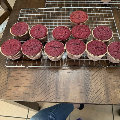 Giant Red Velvet Cupcakes (12) Count