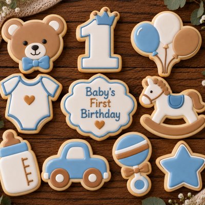 My First Birthday Celebration Set Cookies