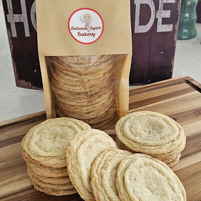 Organic Sourdough Sugar Cookies- 6 Count
