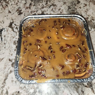 Cinnamon Rolls - Caramel Pecan Glazed