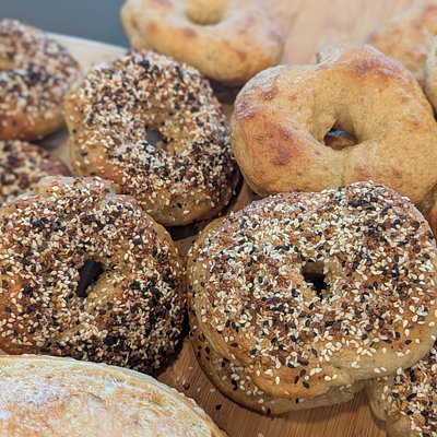 Sourdough Bagels: Everything - Half Dozen
