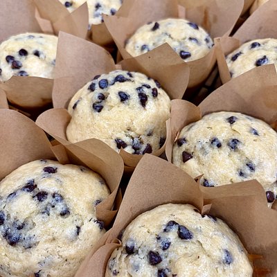 Chocolate Chip Sourdough Muffins (6 Count)