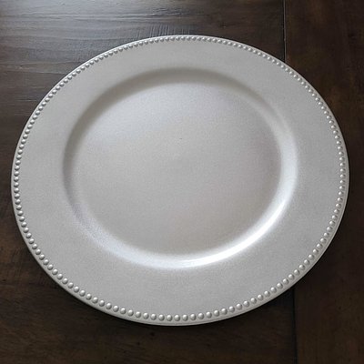 Silver Charger plates