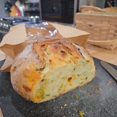 Jalapeño Cheddar Sourdough Loaf