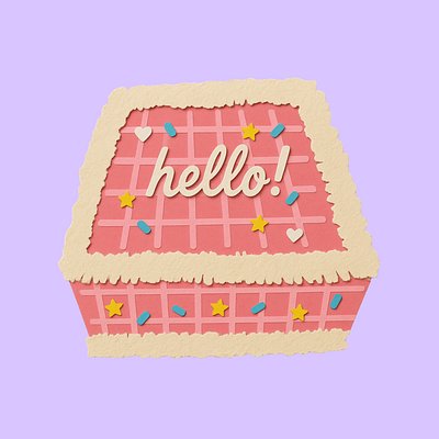 Sheet Cake Mini 8x8”