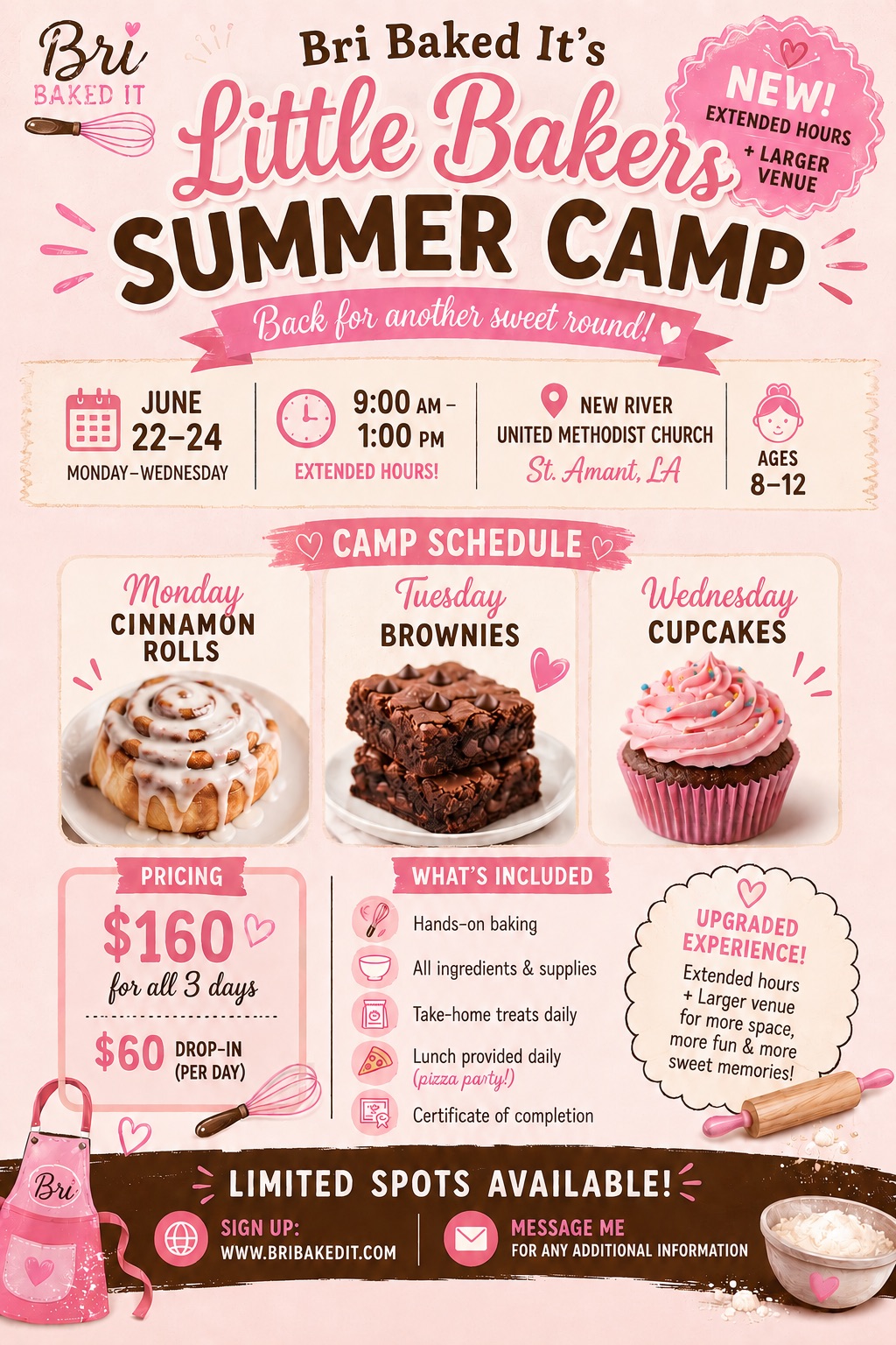 Little Bakers Summer Camp (Ages 8-12)