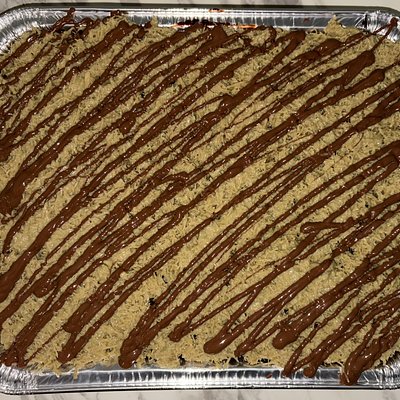 Saucy Chocolate Pistachio Crunch Cake