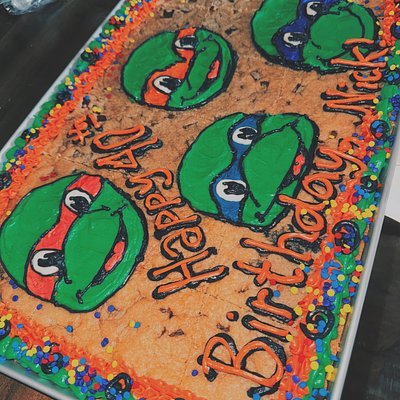 Single Layered Full Sheet Cookie Cake 