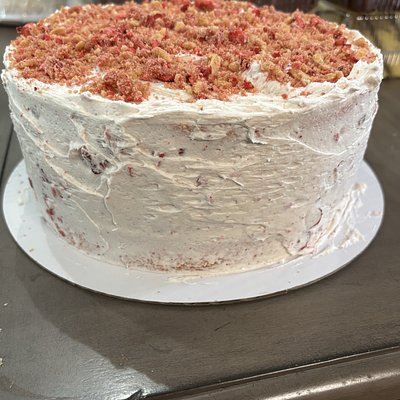 Strawberry Crunch 3 Layer Cake