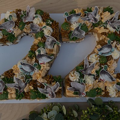 Number Cookie Cake