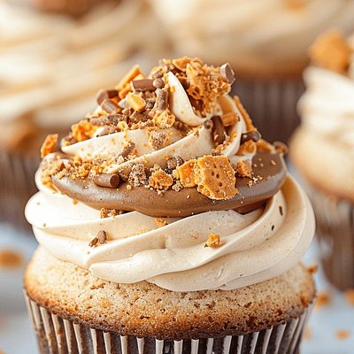 Butterfinger Cupcake