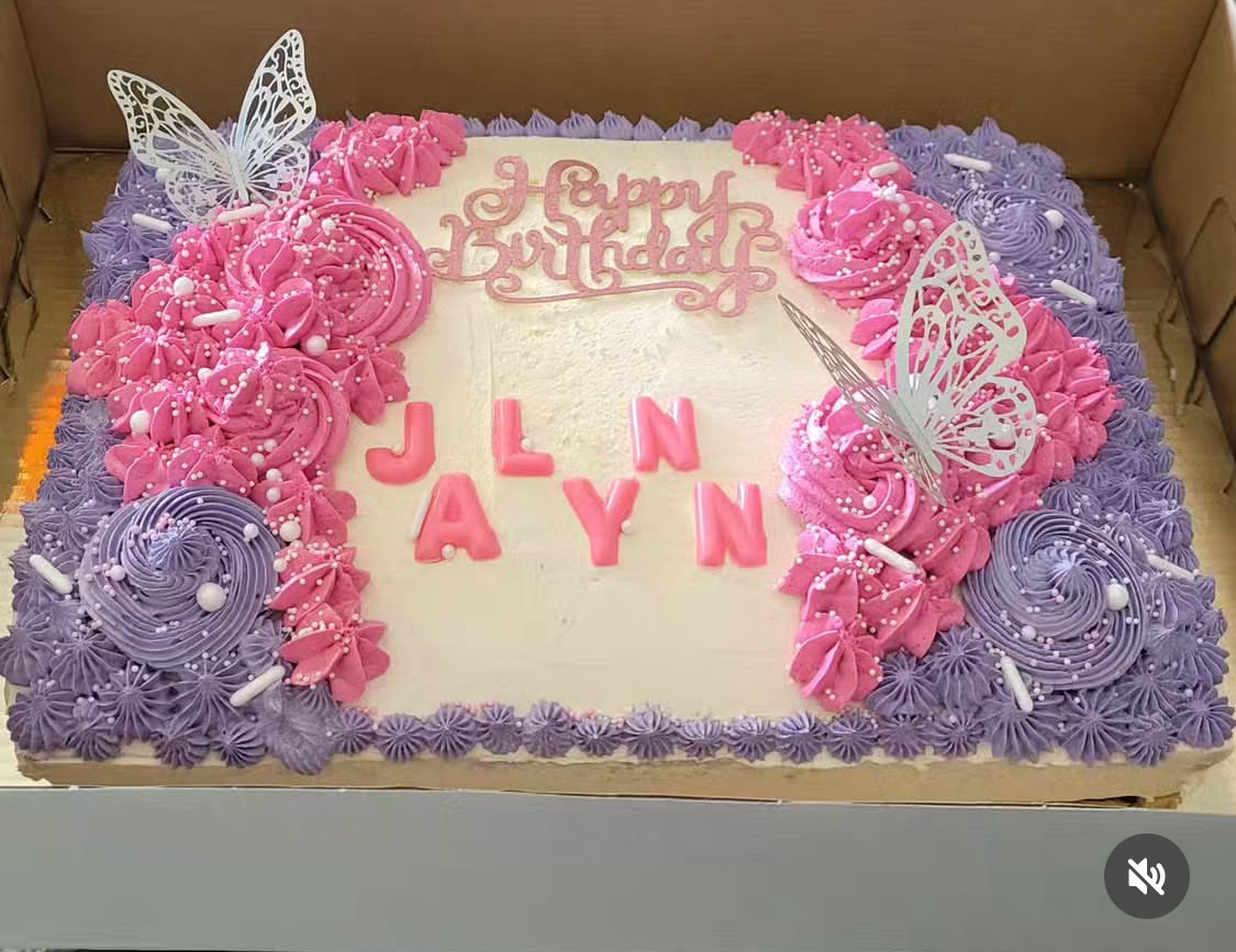 One Layer Sheet Cake (Base Price)