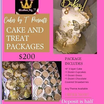 6" Cake And Treat Package 