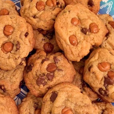 Caramel Chocolate Chip Cookies 