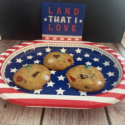 Chocolate Chip M&M Cookies -One Dozen