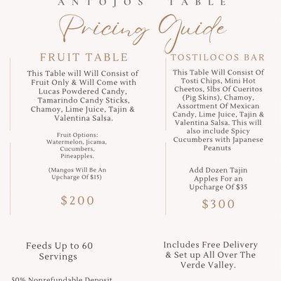 Antojos Table