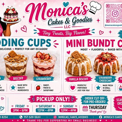Pudding Cups & Mini Bundt Cakes