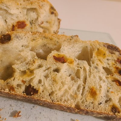 Sundried Tomato Basil Sourdough Bread